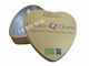 Heart Shaped Candy Tin Can / Wedding Chocolate Tin Box CMYK + PMS Printing supplier