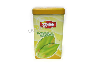 Custom Rectangular Lipton Tea Tin Box With Printing And Embossing supplier