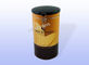 Custom Logo PMS Brown Tea Tin Can Storage With Plastic Lid / Metalwire No Harm supplier