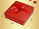 Red Custom Novelty Tea Tin Box Food Grade With Metalwire Lid / PS Window supplier