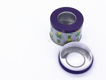 Metal Candy Tin Can Custom Logo Printing And Embossings D65x50mm supplier