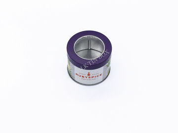 Metal Candy Tin Can Custom Logo Printing And Embossings D65x50mm supplier