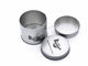 Spice Salt Metal Round Tin Box Containers CMYK / PMS With PS Window supplier