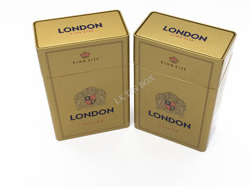 London Preminum Cigarette Tin Can Custom Logo Printed For 10 Pack OEM / ODM supplier