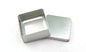 Metal Tall Tea Bag / Coffee Packaging Square Metal Box With Hinged Lids supplier