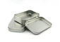 Small Plain Metal Rectangle Tin Box With Hinge For Gift Game Cards Storage supplier