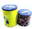 Christmas Cookie Round Metal Small Round Containers With Lids CMYK Printing supplier