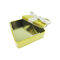 Tinplate Lunch Boxes Tea Storage Tins Hinged Black Color + Matte Varnish Printing supplier