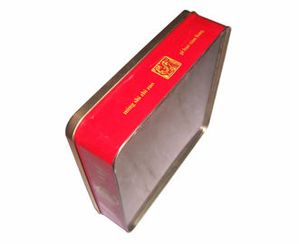 Customized Print Fashion Metal Tin Box Square Cookie Packaging supplier