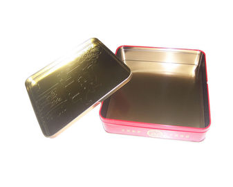 Customized Print Fashion Metal Tin Box Square Cookie Packaging supplier