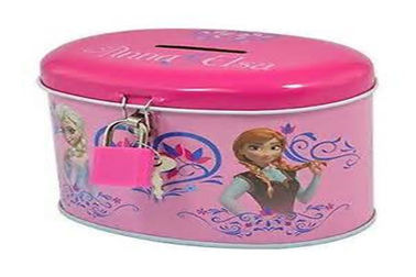 Oval Small Gift Packaging  Rectangle Metal Lunch Tin Box With Backbag Belt And Lock supplier