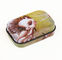 65 X 45 X 18mm Rectangular Customized Mini Mint Candy Tin Box With Window Hinge supplier