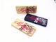 Long Rectangle Printed Eyeshadow Makeup Metal Tin Box With Plastic Insert supplier