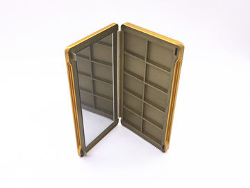 200x105x18mm Large Rectangle Metal Gift Cosmetic Skin Care Gift Tin Box With Mirror 9 Frames supplier