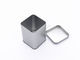 65x65x90Hmm Sandblasting Plain Matte Finished Square Tea Tin Storage Box supplier
