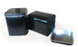 68x68x89mm Metal Black Square Tin Box Container For Loose Tea Storage , Metal Storage Tins supplier