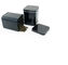 68x68x89mm Metal Black Square Tin Box Container For Loose Tea Storage , Metal Storage Tins supplier