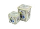 New Flower Pattern Square Matel Tin Box With Fancy Customized Design Decorative Tin Boxes supplier