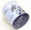 Natural round tin box Spa Elegant Pattern Printing Scented with Luxury handle supplier