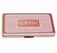 Eye Showder Rectangular Tin Box with foam and mirror , cosmetic tin box with hinged lid supplier