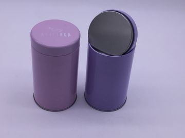 Food Grade Recycled Material Round Tin Container For Package Child Resistance supplier