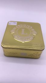 Medical Storage Square Tin Box For Health Product CYMK Color supplier