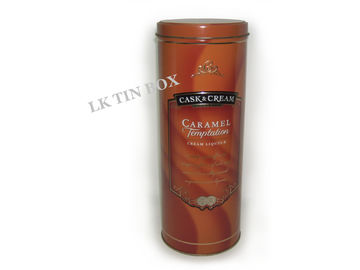 Christmas Spirit Vodka Wine Tin Box Packaging , metal storage tins supplier