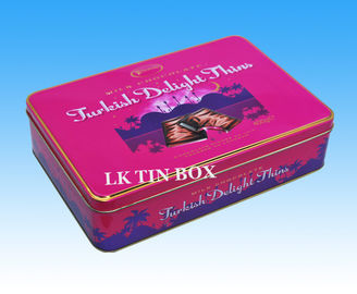 Small Empty Metal Rectangular Tin Box Packaging For Toys , Metal Rectangle Box supplier