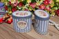 SGS Red Chocolate Tea Oval Tin Box Custom Logo Printing 110 * 74 * 190 mm supplier