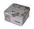 Durable Empty Christmas Halloween Square Cookie Tin Box With Press Open Lid supplier