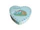 Heart Shaped Wedding Candy Tin Can With Embossed Lid , Hard Candy In Tins supplier